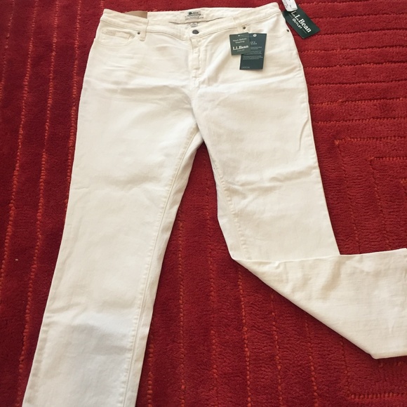 ll bean white jeans